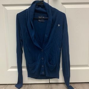 NWT American Eagle Blue Sweater Cargigan sz m